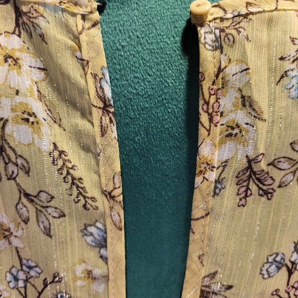 💚💛Favlux Puff Sleeved Ruffle Sage Mini Dress- Medium - Picture 9 of 12